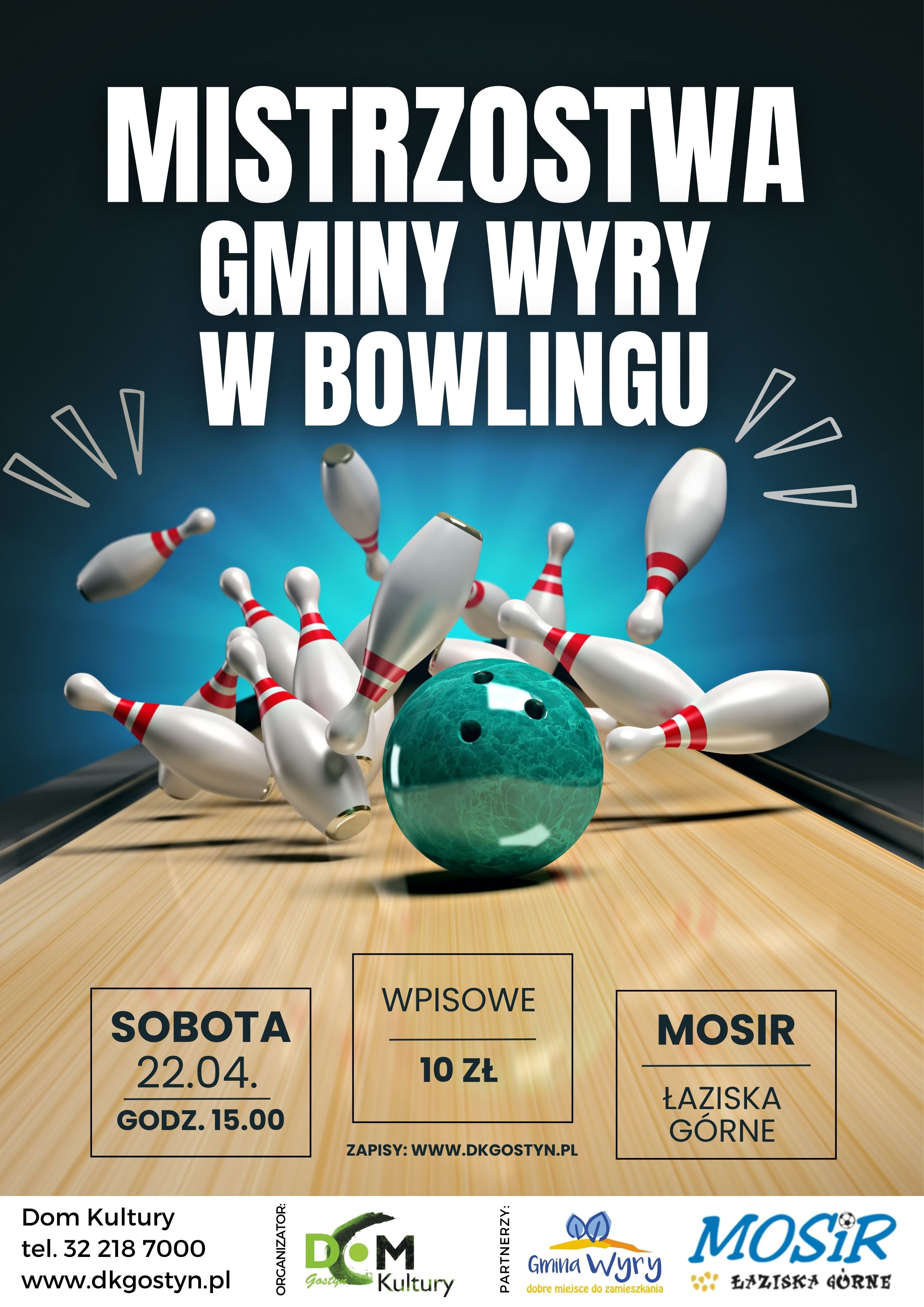 Mistrzostwa Gminy Wyry w Bowlingu - plakat.jpg
