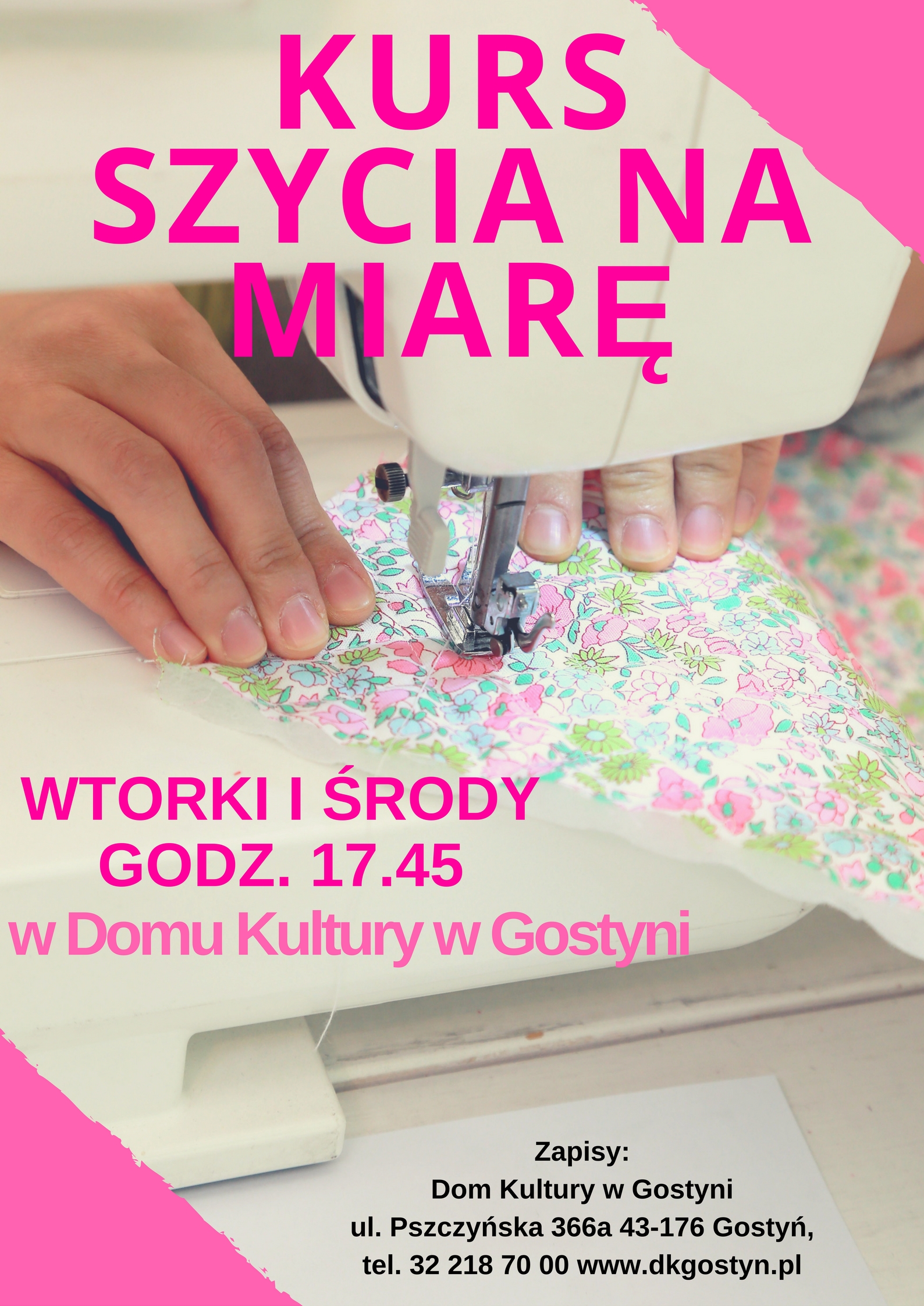 Kurs szycia na miarę plakat DK Gostyń.jpg