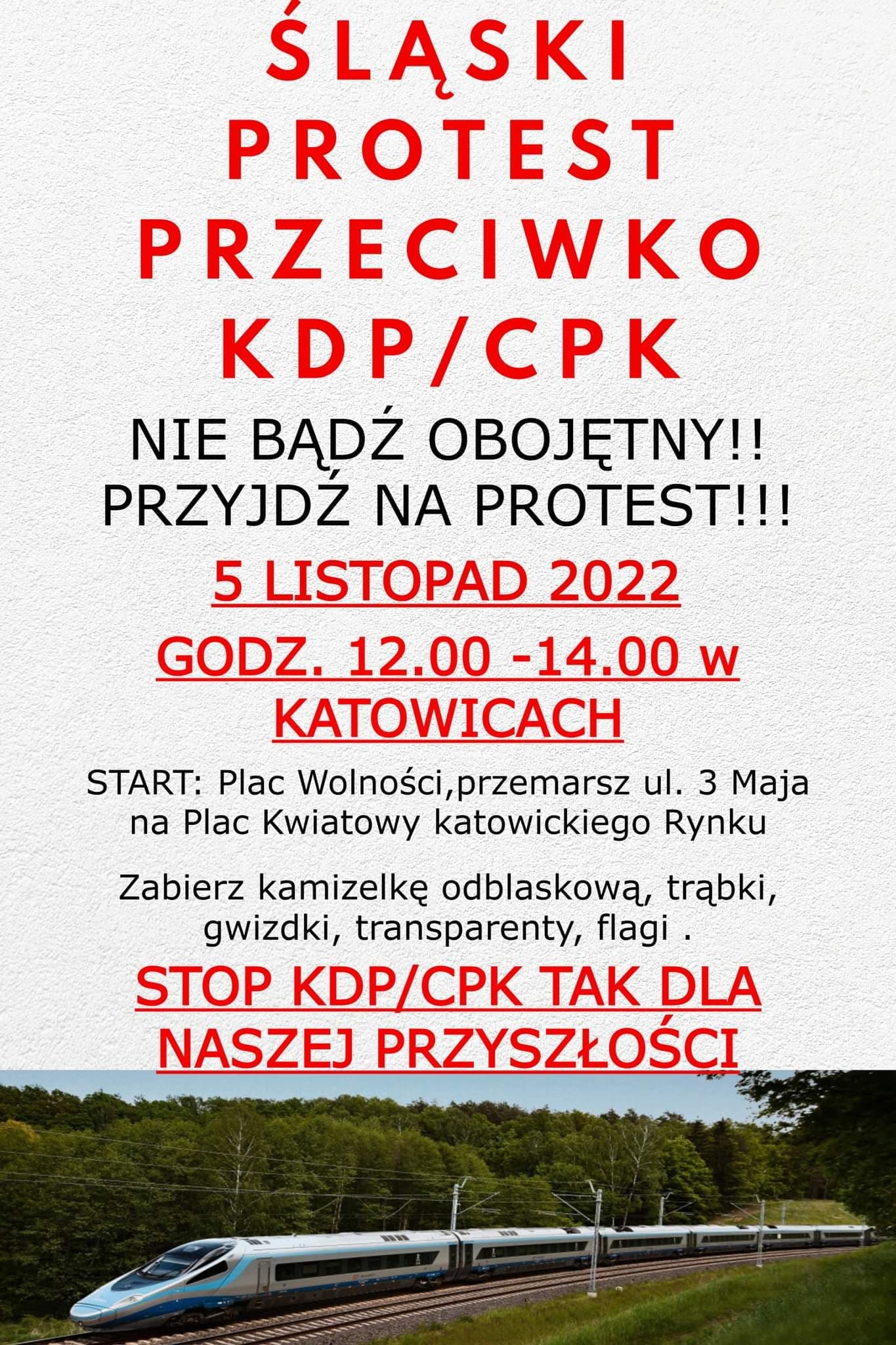 Plakat - protest śląski przeciwko CPK 05.11.22.jpg