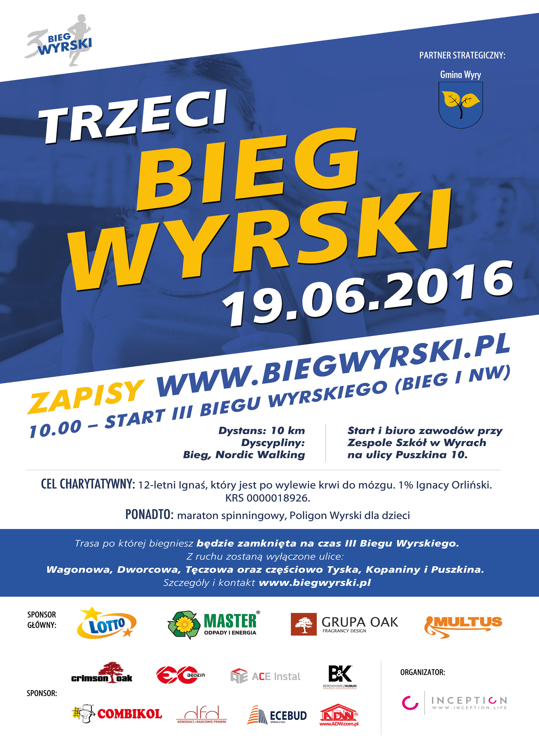 III Bieg Wyrski 19.06.2016 Plakat z trasą biegu.jpg