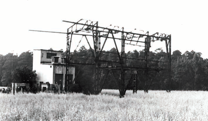 Fragment niedziałającej już kolejki węglowej. Zdjęcie z 1971 r. Fot. ze zbiorów H. Fityki