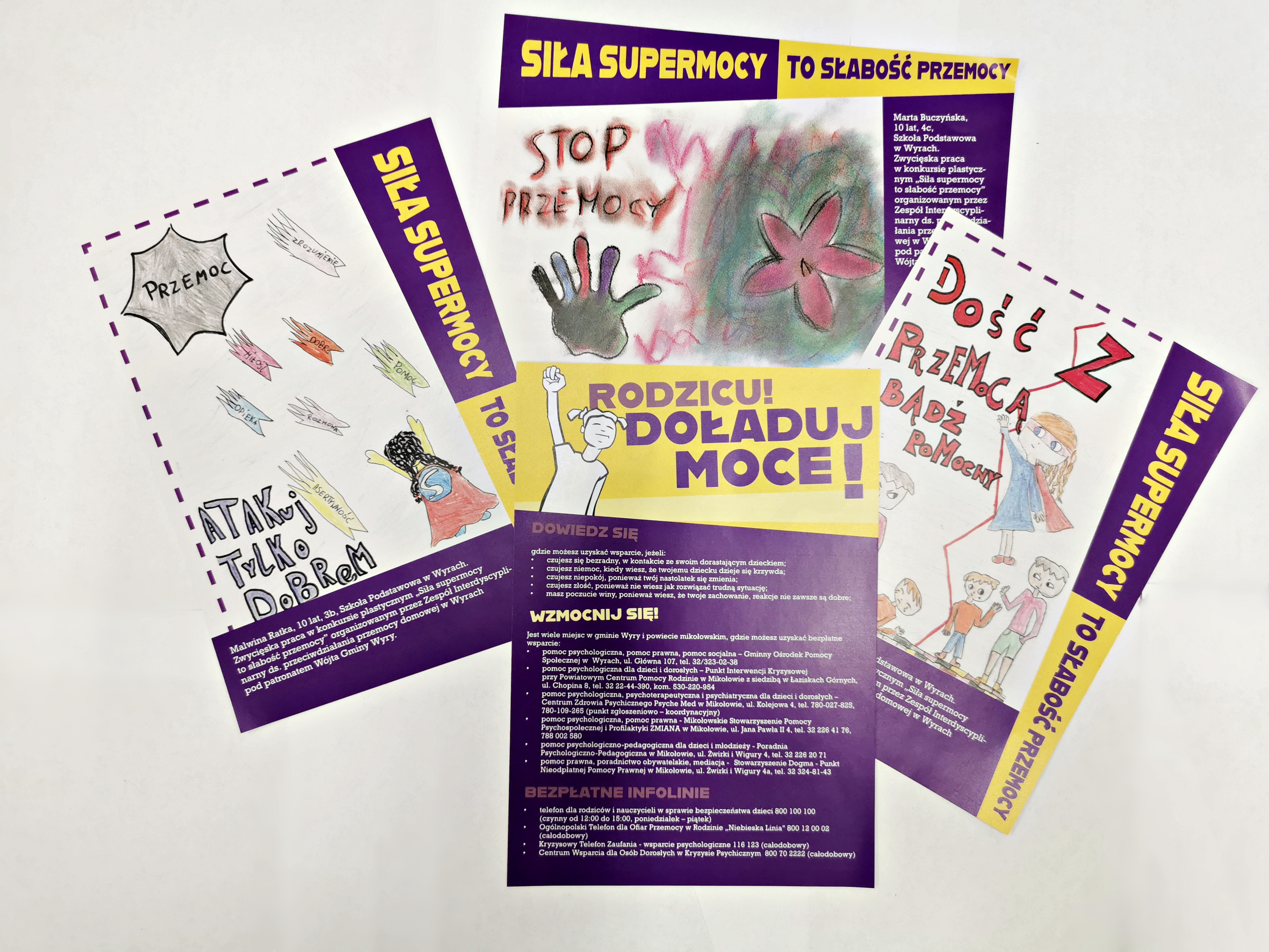 Materiały dotyczace akcji informacyjno-profilaktycznej „Siła supermocy to słabość przemocy” pod patronatem Wójta Gminy Wyry (2).jpg