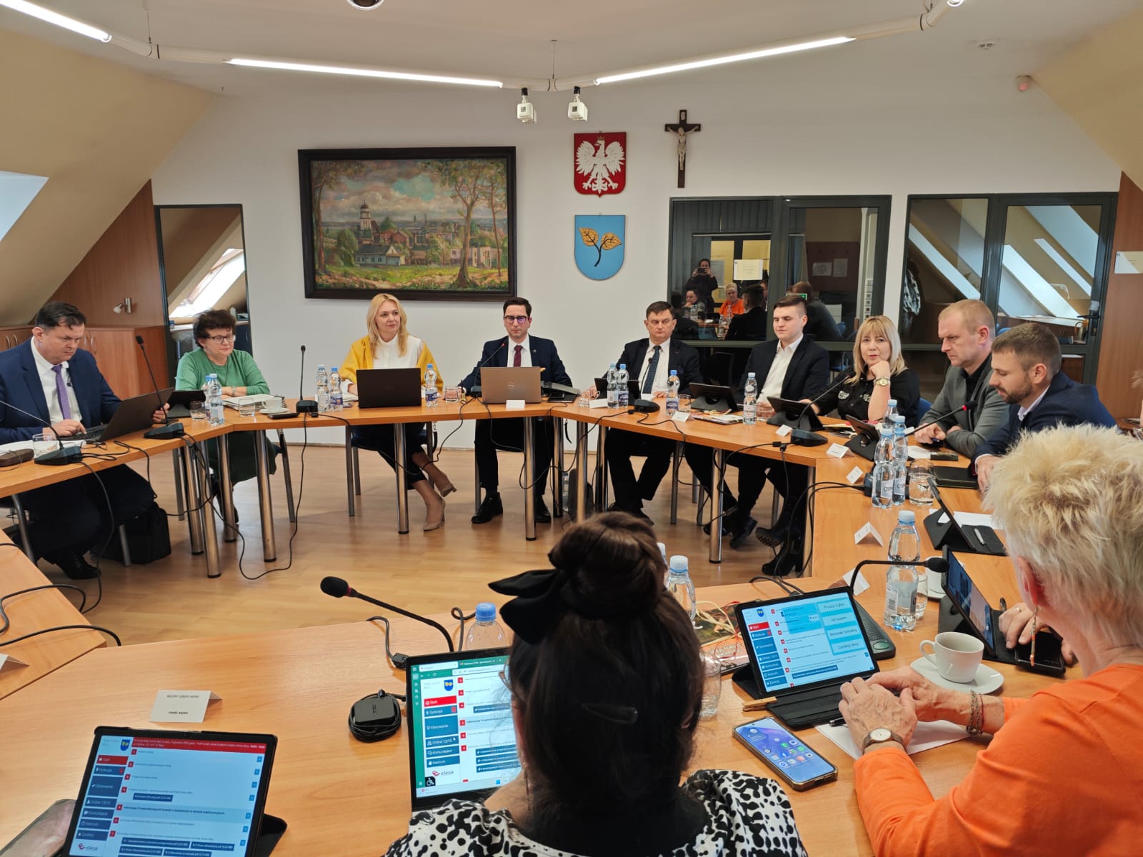 Radni podczas obrad XX sesji Rady Gminy Wyry (2).jpg