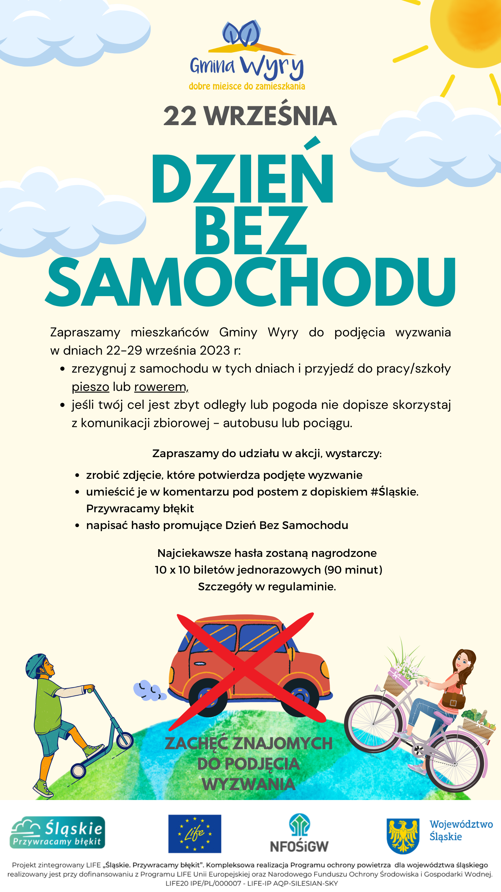 Konkurs z okazji Dnia Bez Samochodu - plakat.png