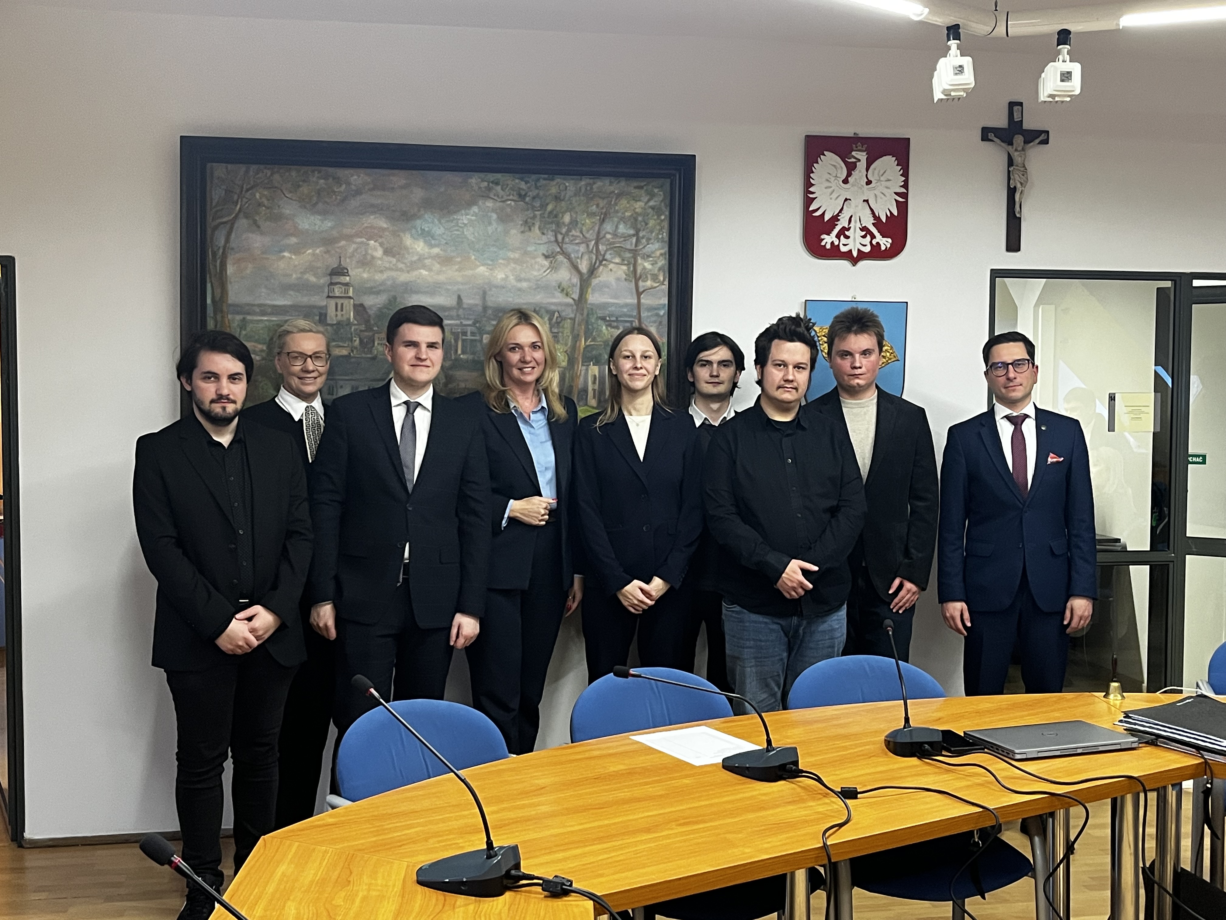 Studenci politologii na Uniwersytecie Śląskim - goście Radni XIX sesji Rady Gminy Wyry.jpeg