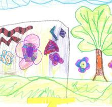 Prace dzieci z Świetlicy Środowiskowej w Gostyni - wakacje letnie \'2012