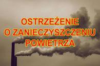 Powiadomienie o ryzyku wystąpienia przekroczenia poziomu informowania dla pyłu zawieszonego PM10 w powietrzu