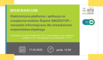 Zaproszenie na webinarium nt. Elektronicznej platformy i aplikacji na urządzenia mobilne Śląskie SMOGSTOP