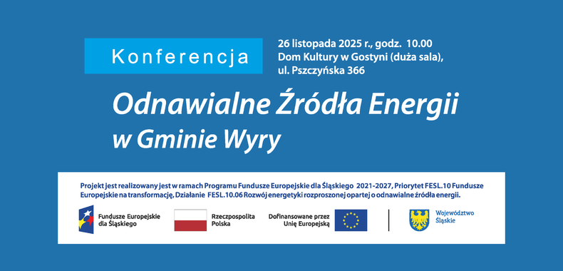 Konferencja o OZE w Gostyni - 26 listopada