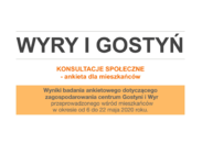 Wyniki ankiety dotyczącej zagospodarowania centrów Gostyni i Wyr przeprowadzonej wśród mieszkańców w okresie od 6 do 22 maja