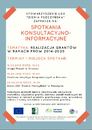 Spotkania informacyjno - konsultacyjne